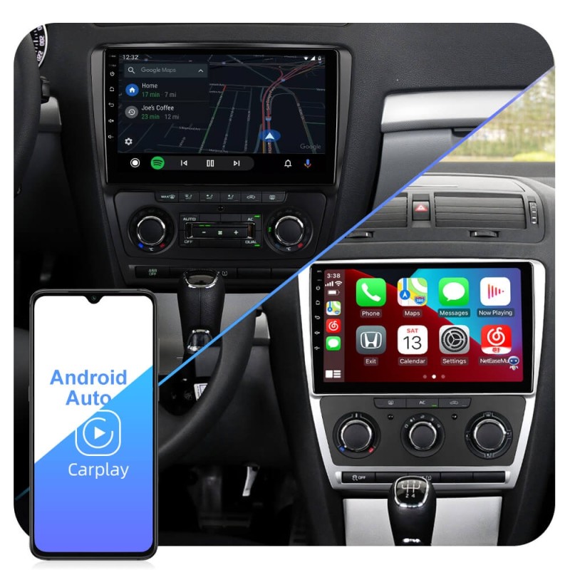 Isudar T72 1 Din 4G Android Auto Radio For Skoda Octavia 2009 2010 2011 2012 2013
