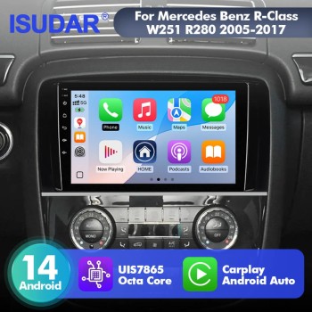 For Mercedes-Benz R-CLASS W251 R280 R300 R320 T75 Upgrade from T72 Android 14 UIS7865 Car Radio