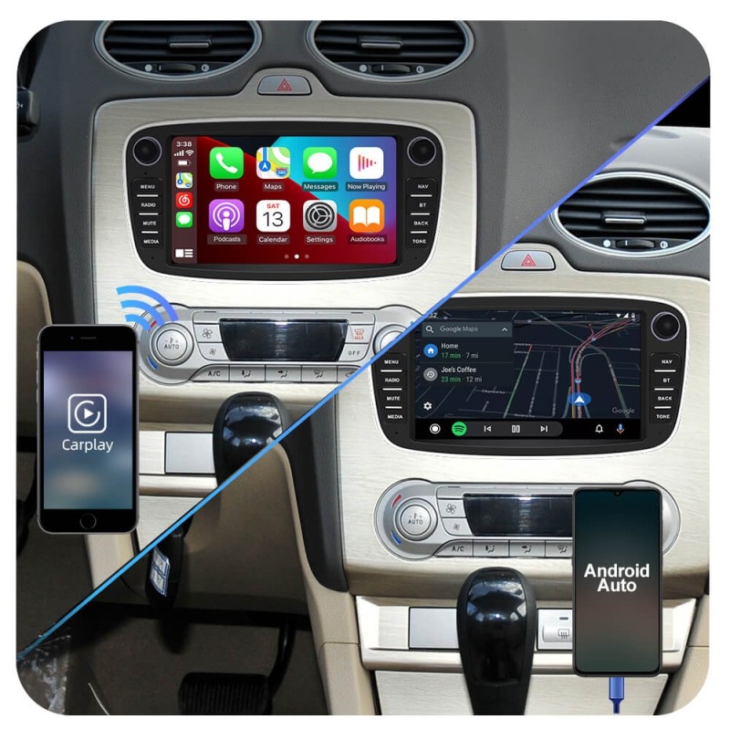 Clearance Sale！Isudar Wireless carplay Android 10 Car Radio For FORD/Focus/S-MAX/Mondeo/C-MAX/Galaxy