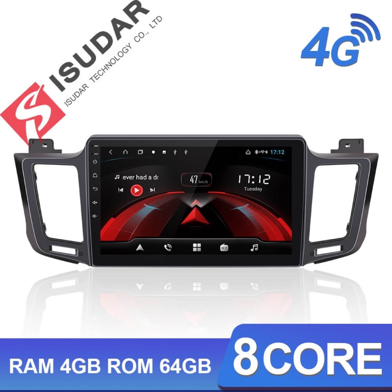 Isudar H53 4G Android 1 Din Auto Radio For Toyota/RAV4