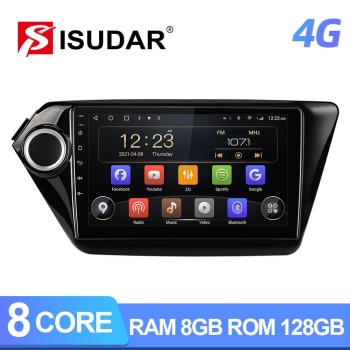 ISUDAR T72 QLED Android 10 Car Radio For KIA RIO 3