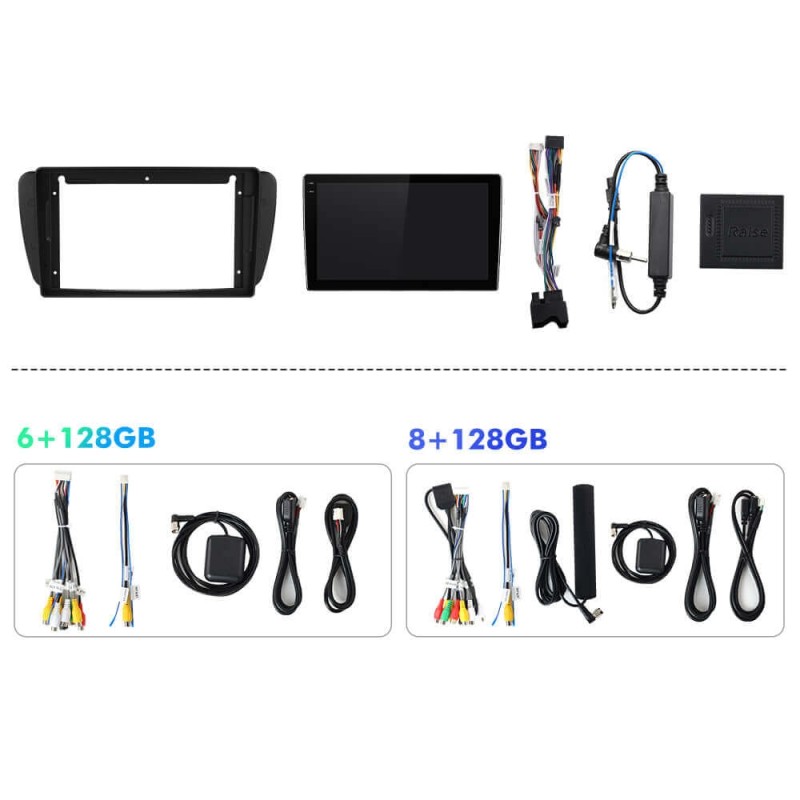 Q6 Qualcomm Android 13 For Seat Ibiza 2009-2015 9" screen multimedia car radio DSP ADAU