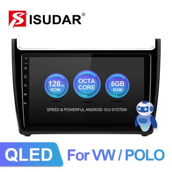 Isudar Auto Radio GPS For VW/Volkswagen/POLO Sedan 2009-2017