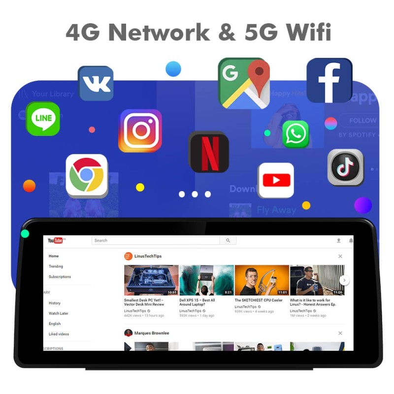 ISUDAR 12.3 Inch Android 12 Car Radio For Jeep/Wrangler/JK/Commander/Grand Cherokee/Dodge