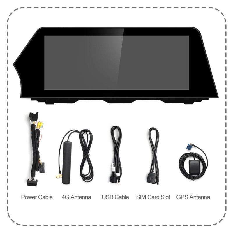 Android 11.0 Car Radio For BMW 5 Series F10 F11 2011-2017 CIC NBT 520i Blue Anti G-lare 12.3' Screen GPS Navigation Carplay Wifi