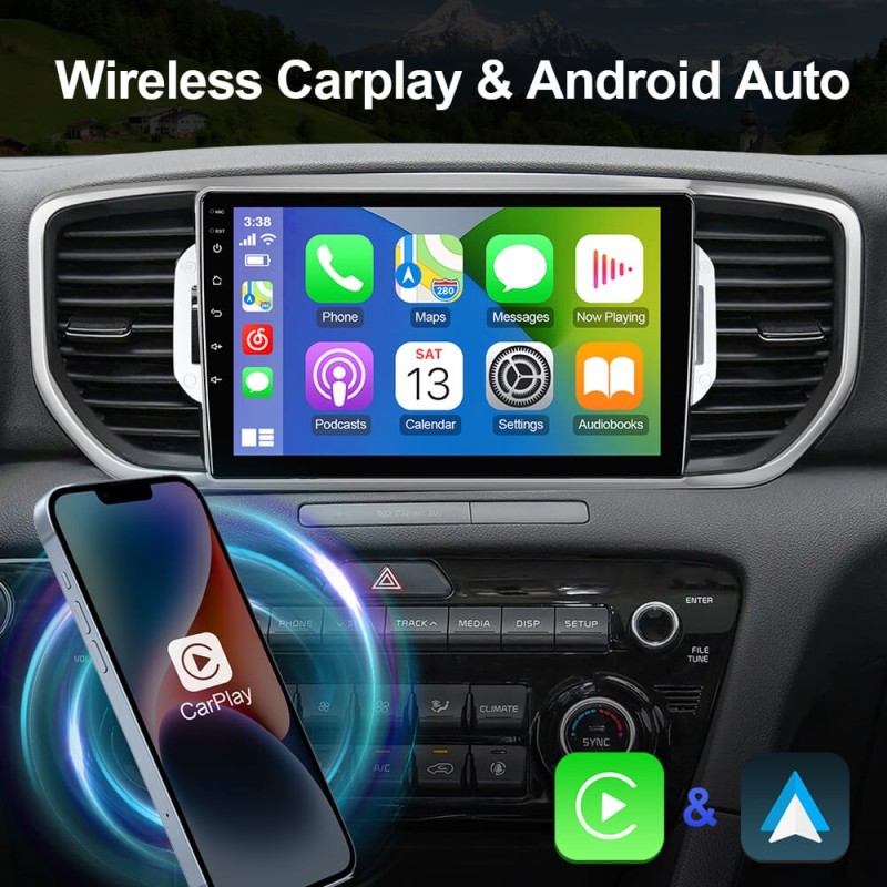 ISUDAR QLED T72 For KIA Sportage 4 KX5 2016 - 2018 2019-2021 Car Radio DVD Player Carplay Navigation