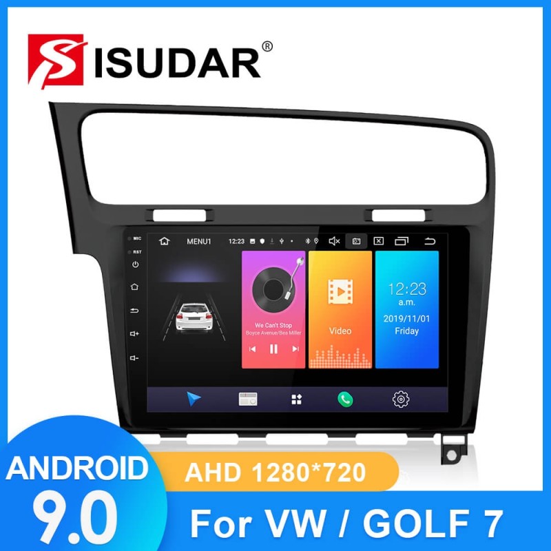ISUDAR Car Radio For VW/Volkswagen/Golf 7 2 din Android 9