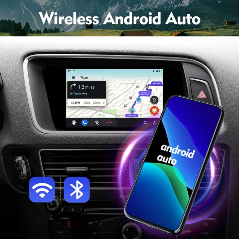 NEW! Carlinkit Wireless Apple Carplay AA Modem For Audi A5/S5/A4/A3/A1 A6 A7 A8 Q2 Q3 Q5 Q7 B9 S5