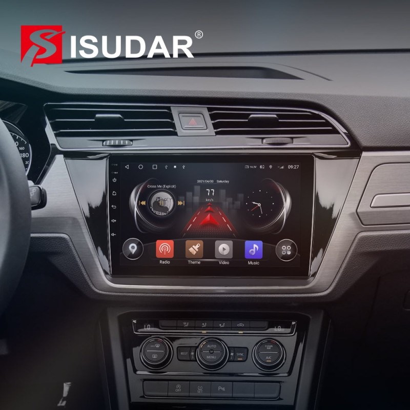 T72 QLED 4G Sim card Auto radio For VW/Volkswagen/TOURAN 2016 2017 2018-