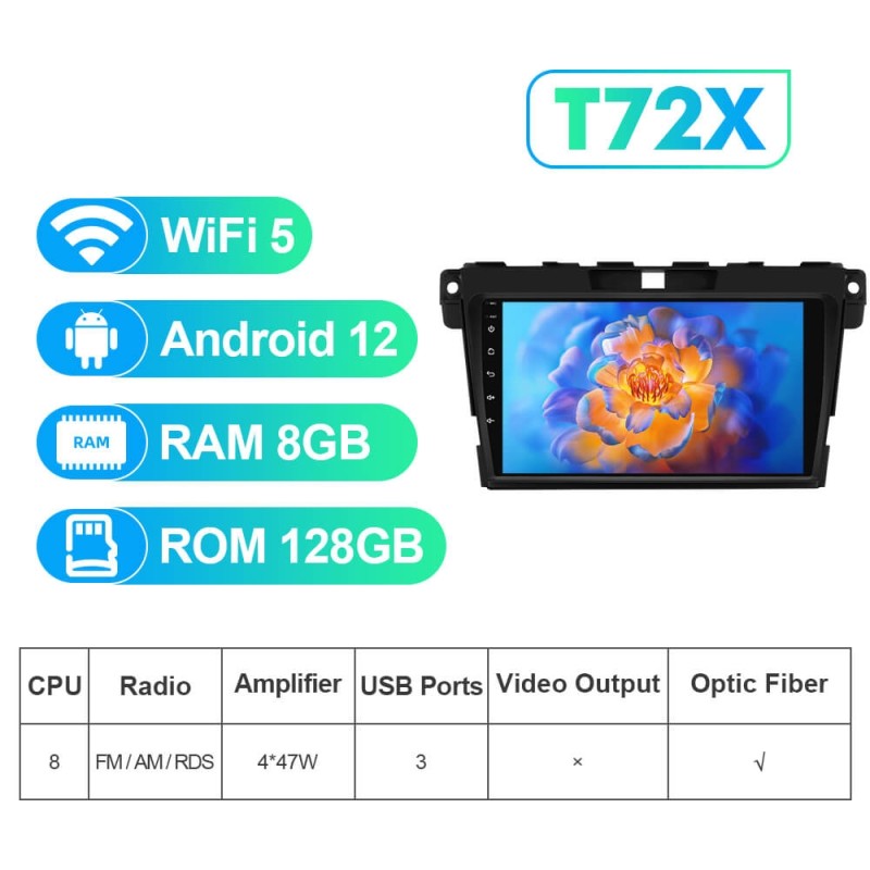 NEW! T72/T78P series Android 13 Car Radio For Mazda CX-7 2007-2014