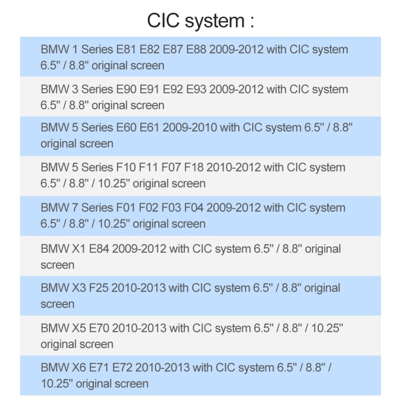 ISUDAR Wireless Carplay Module Android Auto for BMW F10 F11 F30 F20 F31 F22 F21 F32 F33 F36