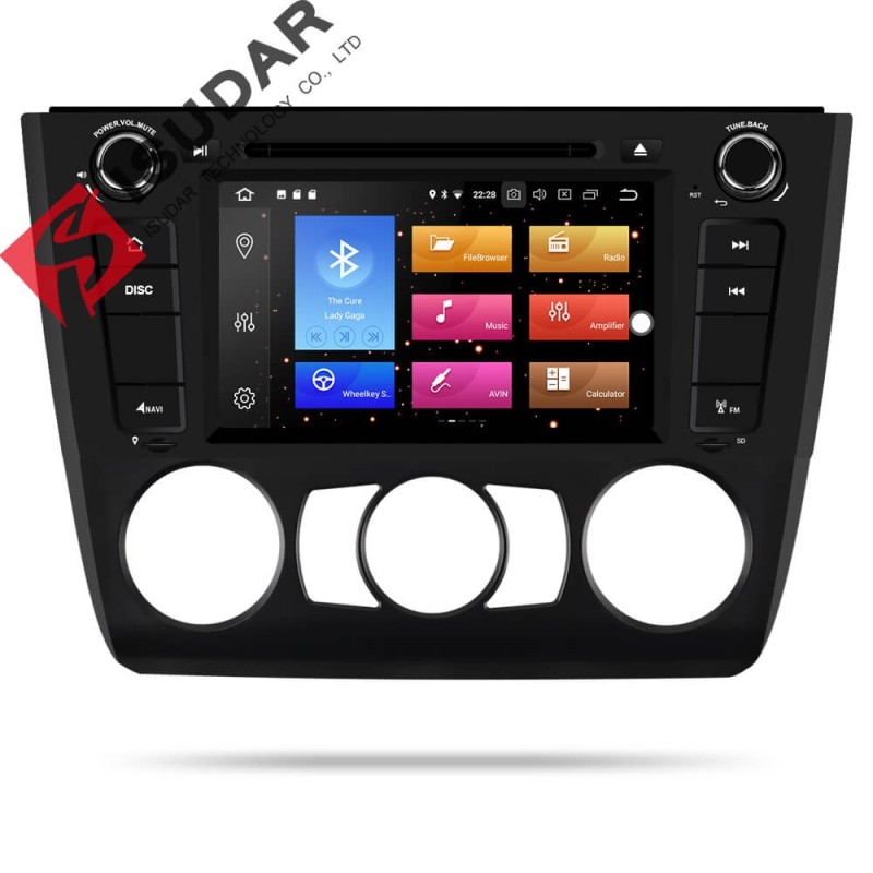 ISUDAR 1 Din Auto Radio Android 9 Octa core For BMW E81/E82/E88 1 Series