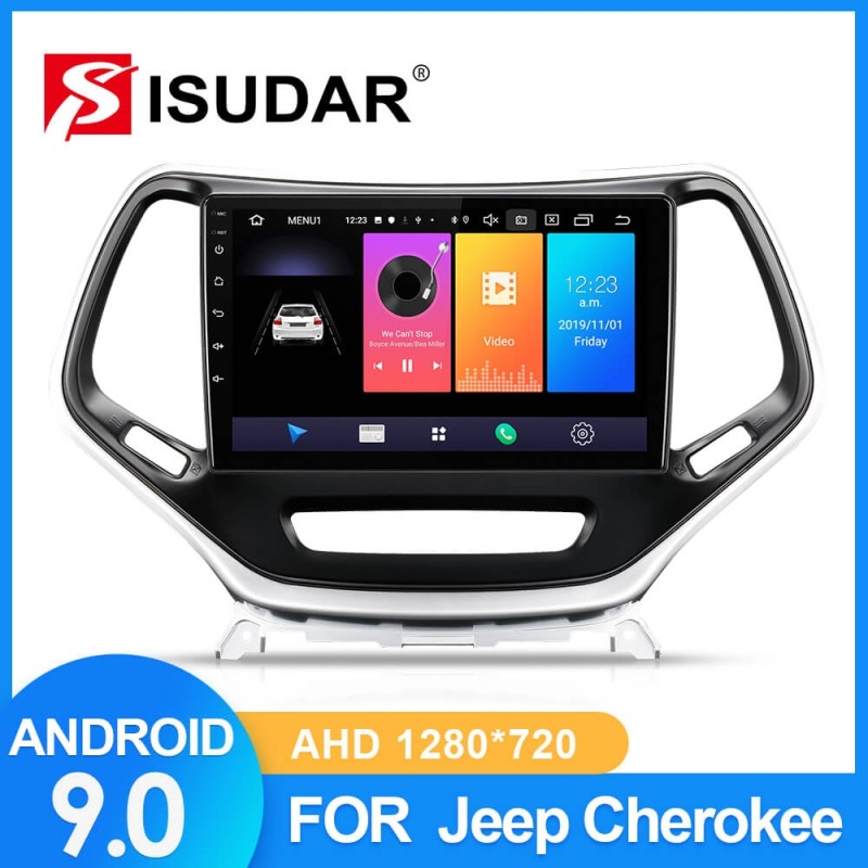 ISUDAR Car Radio For Jeep Cherokee 5 KL 2014-2018