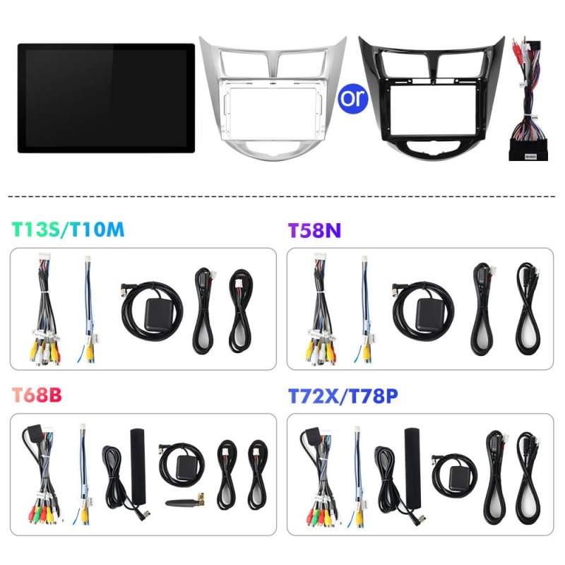 NEW! 11.5” Android 13 For Hyundai Solaris 1 Accent 2010-2016 Car Radio 2K HD Screen