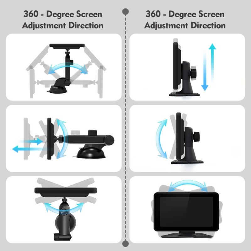 57.75$!! Universal Car Radio Wireless Carplay & Android Auto Portable Multimedia Player 7”/10.26‘’  Screen For BMW VW TOYOTA NISSAN KIA