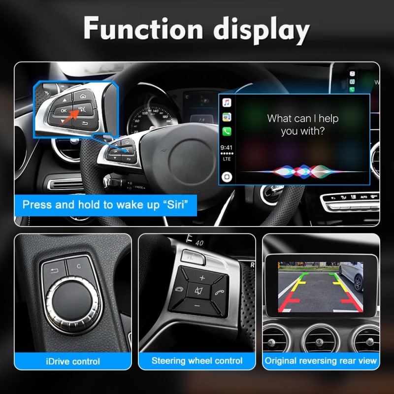 Wireless Carplay & Android Auto Suitable For Mercedes Benz A B C E CLA GLA GLK ML SLD NTG4.5 Sprinter Becker Navigation Module