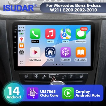 For Mercedes-Benz E-CLASS W211 E200 E220 E300 E350 E240 GLS T75 Android 14 UIS7865 Car Radio