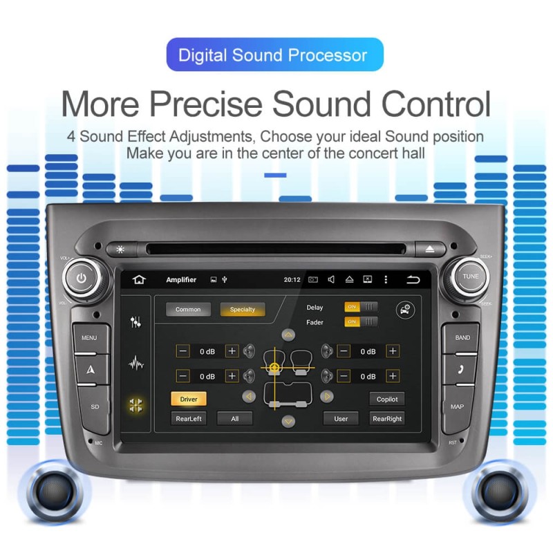 ISUDAR 1 Din Auto Radio Android 10 Octa core For Alfa Romeo Mito 2008-