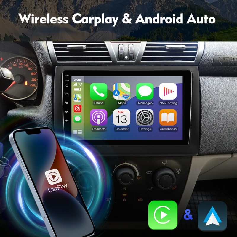 For Fiat Stilo 2002-2010 T72 ISUDAR Android 12 / Android 8.1 Car Radio Apple Carplay