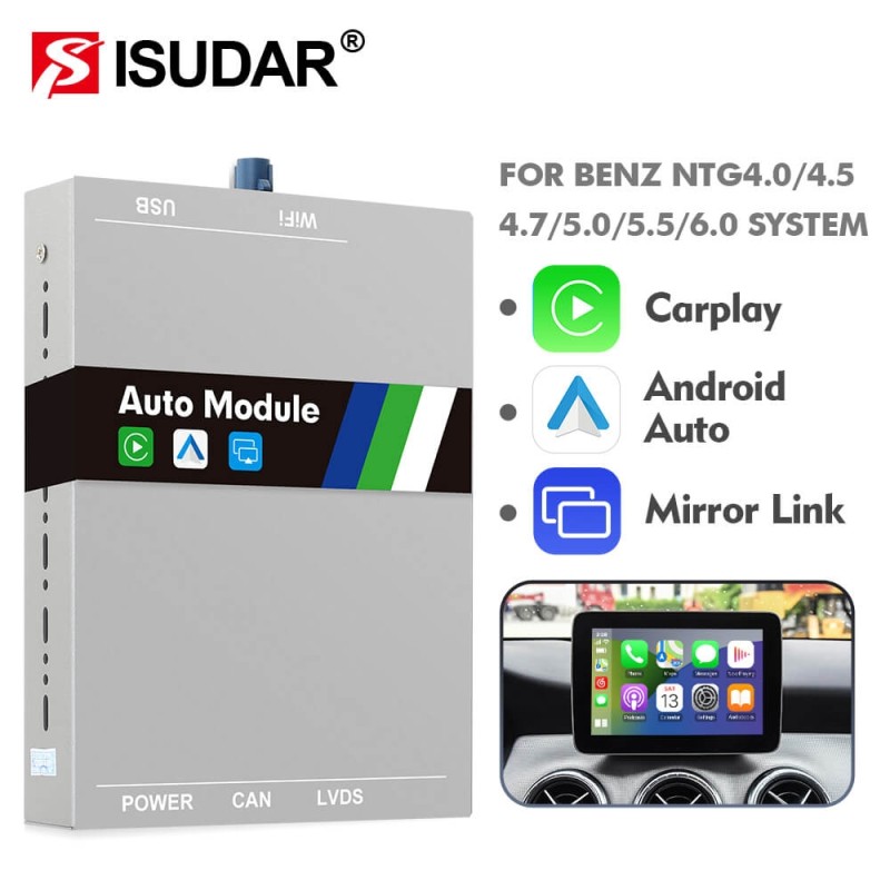 ISUDAR Apple Carplay wireless Modem for Mercedes C Class W204 W205 E Class W212 CLA W117 W212 W211 W210 W124