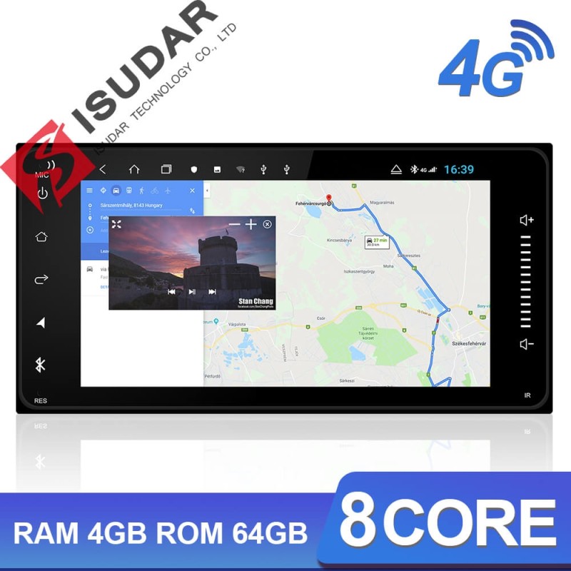 ISUDAR H53 2 Din Android Car Radio For Toyota/Corolla/Altis/RAV4/CAMRY