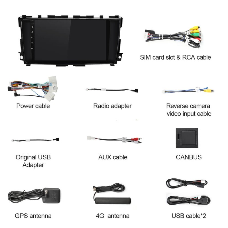 ISUDAR T72 Android 10 Car Radio 9'' For Nissan Teana 3 Altima 5 L33 2013 -2018