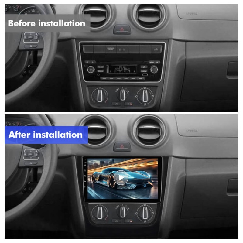 For Volkswagen Gol Saveiroar T75 Android 14 UIS7865 Car Radio Upgrade From T72