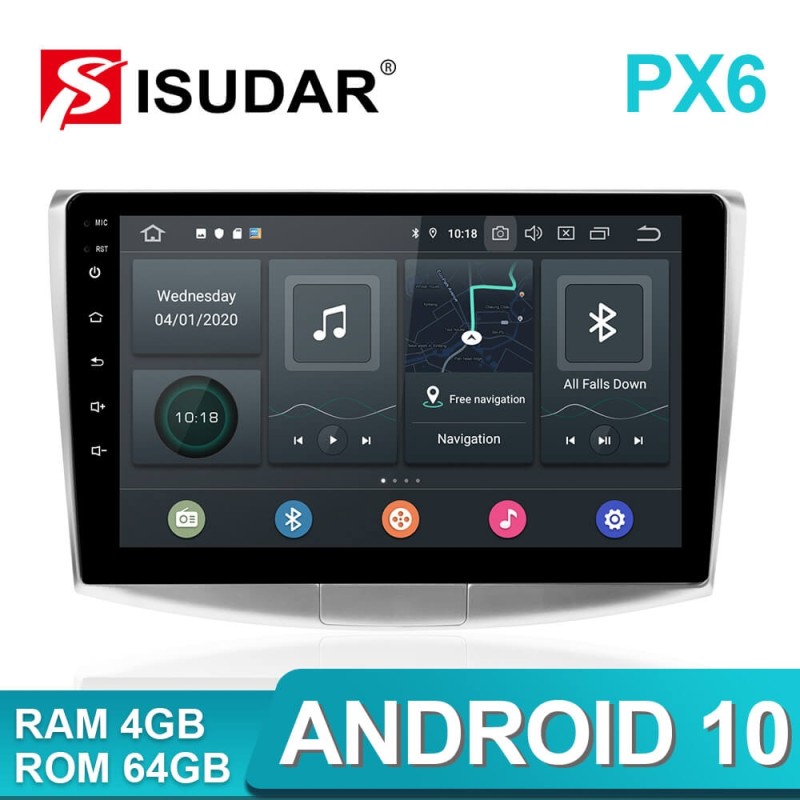 ISUDAR PX6 1 Din Android 10.0 Car Radio For Magotan/CC/Passat B6 B7