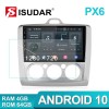Isudar Voice control PX6 1 Din Android 10 Car Radio For Ford/Focus 2 Mk 2 2004-2008 2009-2011