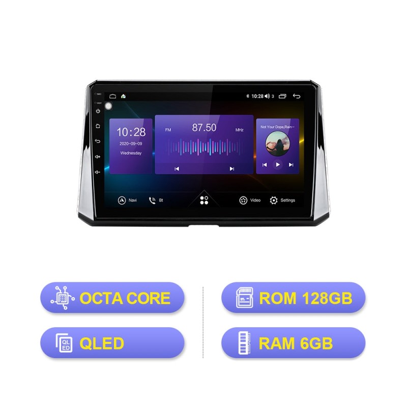 ISUDAR V72 Android 10 Car Radio For  Toyota Corolla 2018 2019