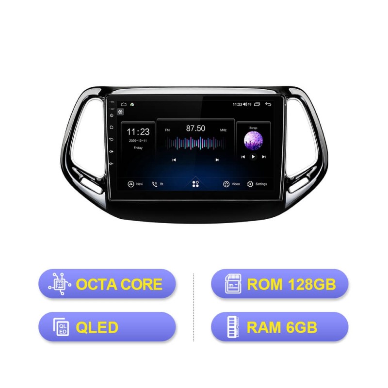 ISUDAR Android 10  Carplay V72 Car Radio For Jeep Compass 2 MP 2016 2017 2018 2019