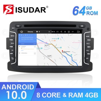 ISUDAR 1 Din Octa core Auto radio Android 10 For Dacia/Sandero/Duster/Renault