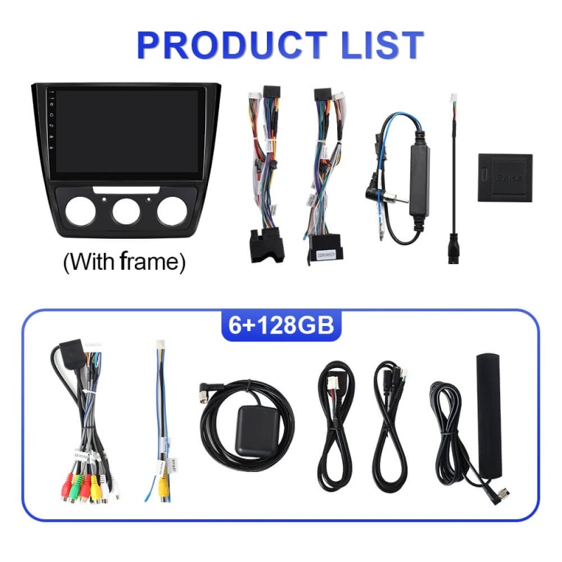 For Skoda Yeti 2009-2013 T75 Upgrade from T72 Android 14 UIS7865 Car Radio