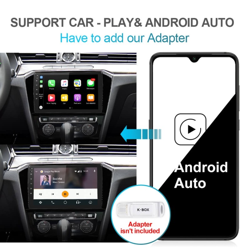 Isudar Voice conrol  Car Multimedia Player 1 Din Android 10 Car Radio For VW/Volkswagen/Passat b8 Magotan 2015 2016-