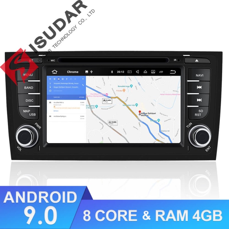 ISUDAR 2 Din Auto radio Android 9 Octa core For Audi/A6/S6/RS6
