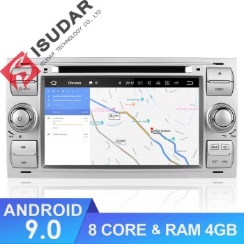 ISUDAR 2 Din Auto radio Android 9 Octa core For Ford/Mondeo/Focus/Transit/C-MAX