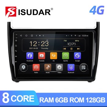 T72 Android Auto radio wireless carplay RDS For VW/Volkswagen/POLO Sedan 2009-2017