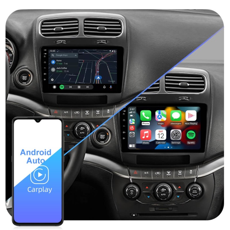 T72 8 Core Android 10 Car Radio Carplay For Dodge Journey/ Fiat Freemont 2012-2014
