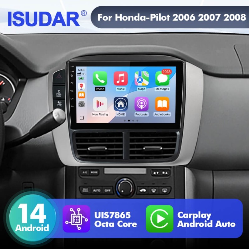 For Honda Pilot 2005-2008 Upgrade from T72 - T75 Android 14 UIS7865 Car Radio
