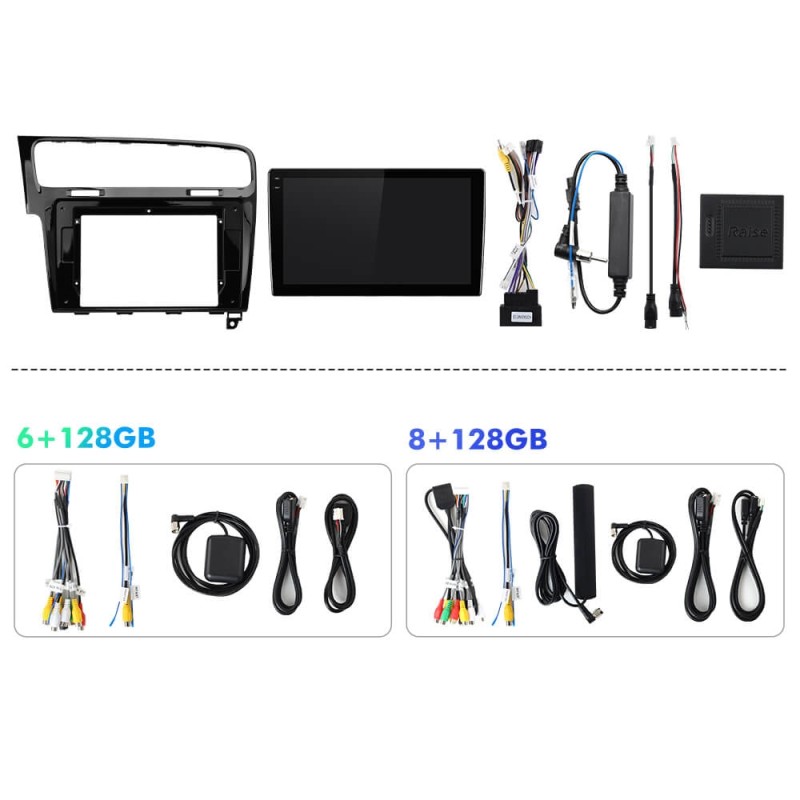 Q6 Qualcomm Android 13 For VW Golf 7 2013-2019 Left Driving 10" screen multimedia car radio DSP ADAU