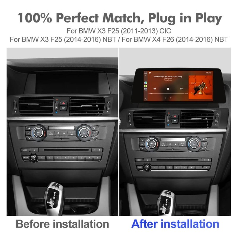 ISUDAR 10.33"Android 13 Car radio For BMW X3/F25 X4/F26 CIC NBT