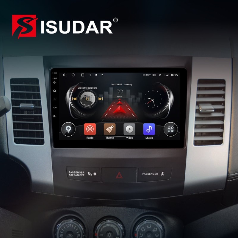 128G Carplay Car Radio For OUTLANDER MITSUBISHI 2007 2008 2009 -2012