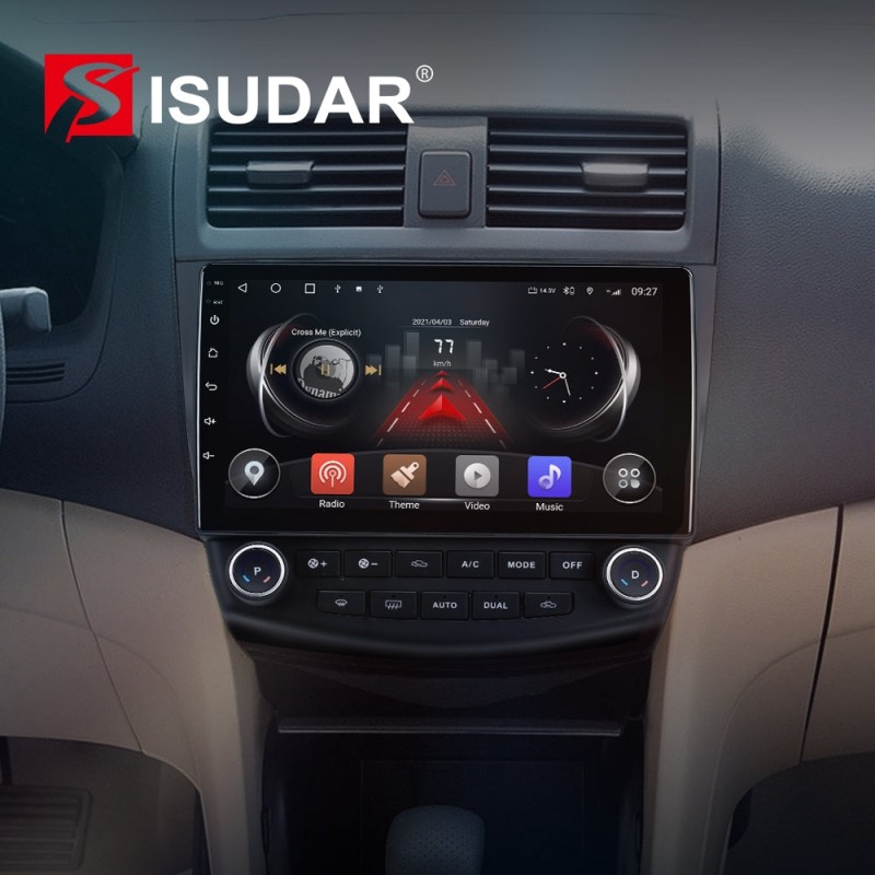 T72 QLED 1280*720P Android 10 Car Radio For Honda/Accord 7 2003-2007