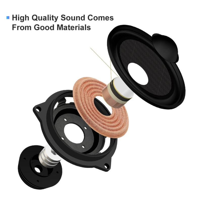 ISUDAR 4 Inch Speaker Center Dashboard Rear Headrest For BMW E60 E70 E81 E90 F10 F20 F30 Series NdFeB