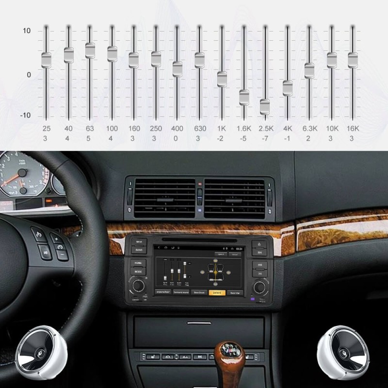 Isudar 1 Din T8 2+32G Android 9 Auto Radio For BMW/E46/M3