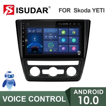 ISUDAR Voice control V57S 2 Din Android 10 Car Radio For Skoda Yeti 2009-2014