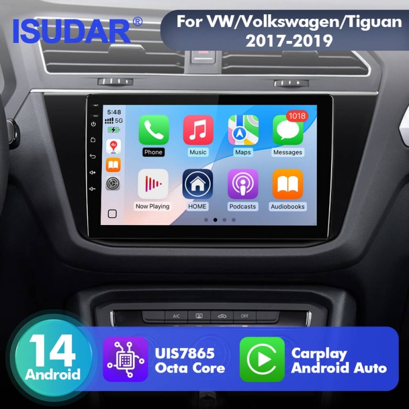For VW/Volkswagen/Tiguan T75 Upgrade from T72 Android 14 UIS7865 Car Radio