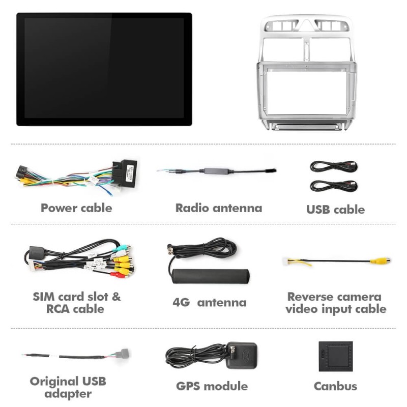 ISUDAR 2K 13.1 Inch 8 Core Android 12 Car Radio For Peugeot 307 SW 307 2002 - 2013 Auto