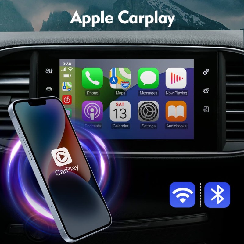 Wireless Carplay Android Auto For Peugeot Citroen RNEG2 & NAC System Picasso C4 C5 DS4 DS3 308 508 DS5 RT6 Ｍodule Box Airplay