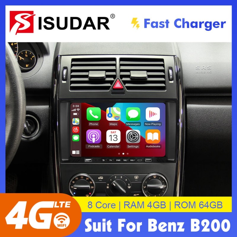Clearance Sale！ISUDAR Android 10 QLED Full screen Car Radio For Mercedes/Benz/Sprinter/B200/B-class/W245/B170/W169